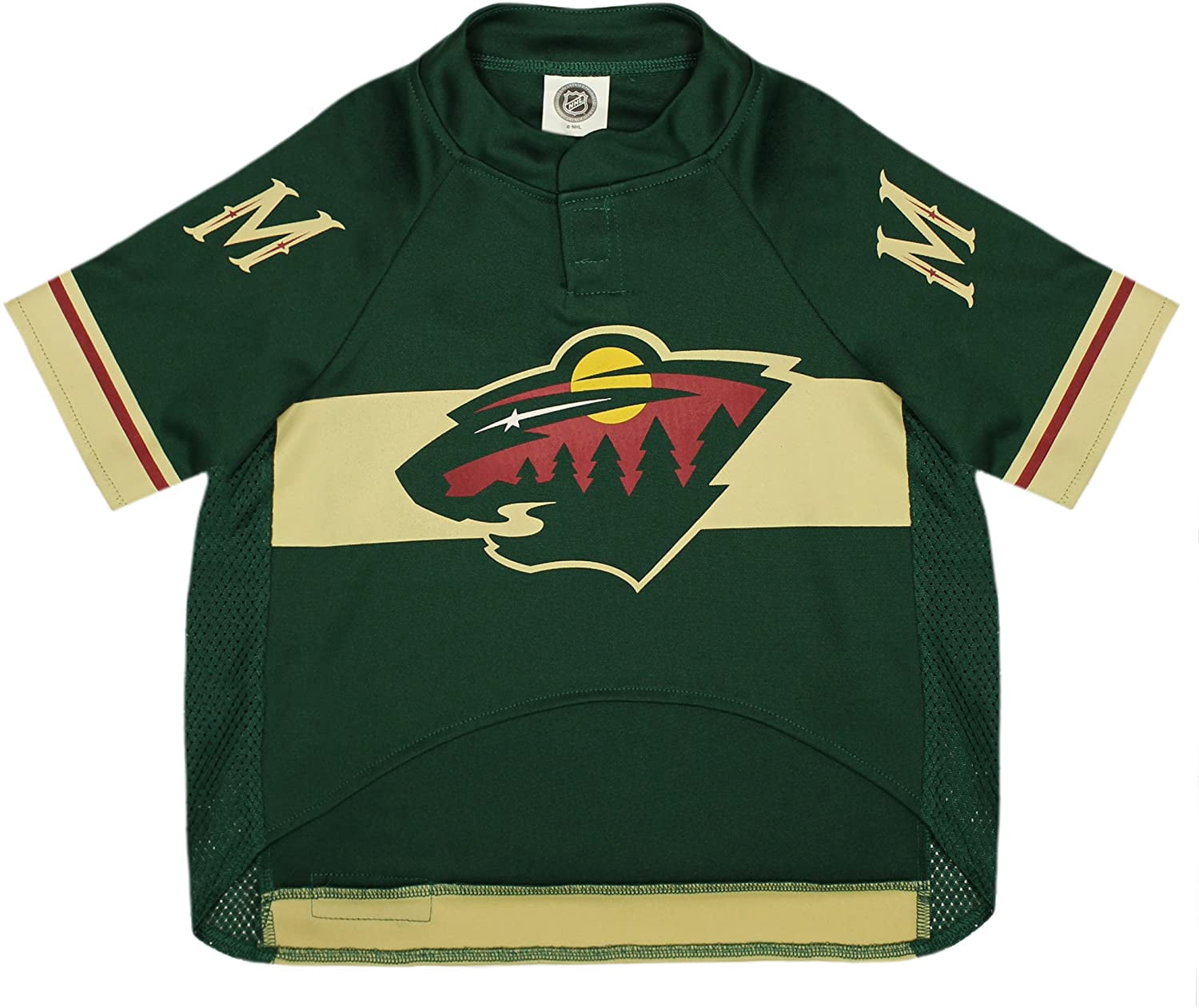 Pets First NHL Minnesota Wild Mesh Jersey for Dogs and Cats - Licensed