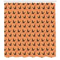 thumbnail image 3 of Ambesonne Geese Shower Curtain, Flying Birds Sunset Clouds, 69"Wx84"L, Dark Peach Charcoal Grey, 3 of 3