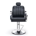 thumbnail image 2 of S-HOME Adjustable Heavy Duty Black Hydraulic Pump Salon Chair for Hair Stylists - 90° to 150° Reclining with 360° Swivel Functionality, 2 of 11