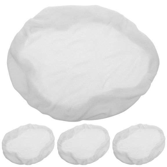 Raindrops 4-Piece Beige Rectangle Bar Stool Cushion Set Soft Comfortable Seat Covers