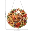 thumbnail image 3 of OVFUIZ Fall Diamond Art Painting Kits for Adults Pumpkin Sunflower Acrylic Window Hanging Decor DIY Sparkling Ornament Autumn Home Decoration, 3 of 5