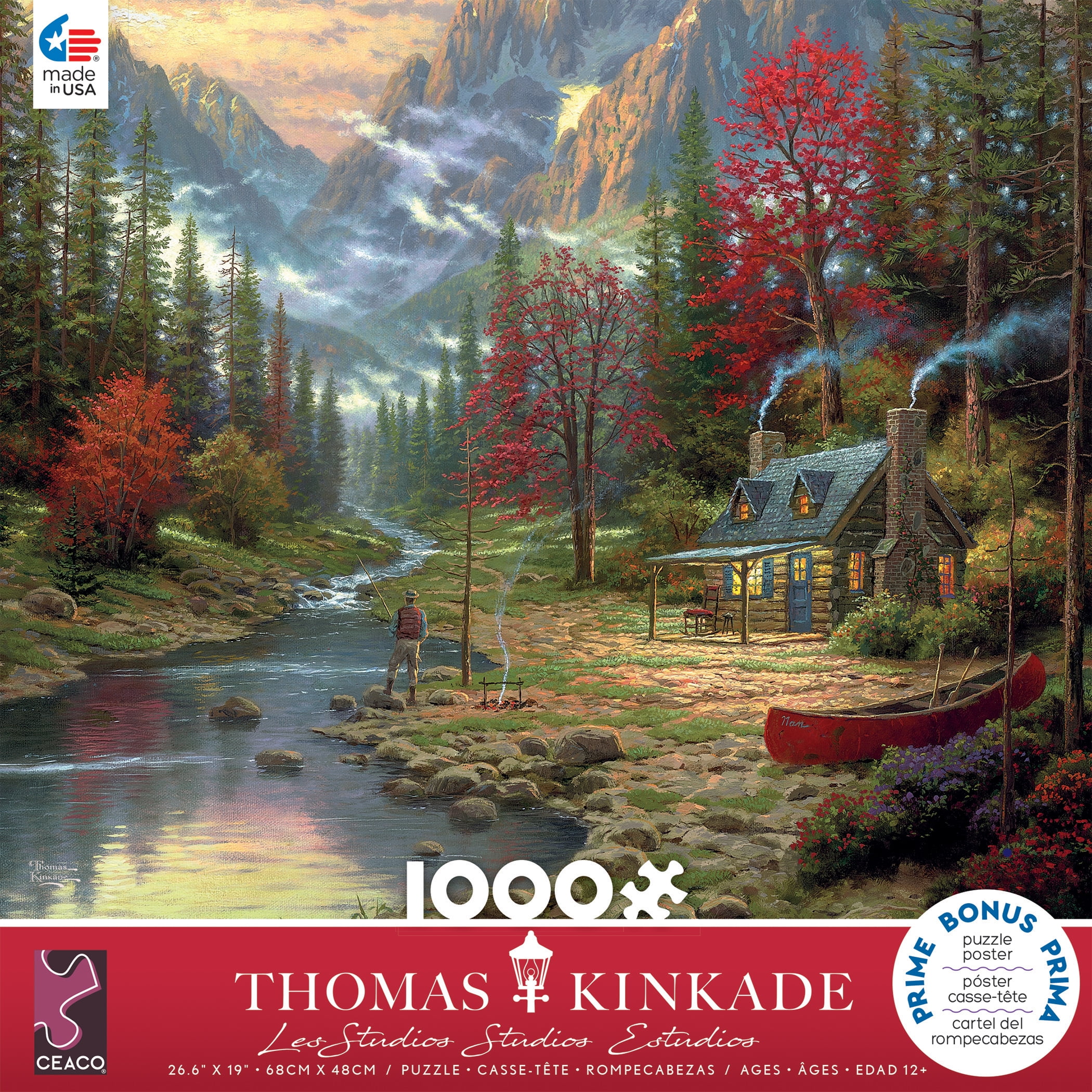 Ceaco Thomas Kinkade The Valley of Peace Jigsaw Puzzle 1000 Piece for sale online 