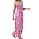 thumbnail image 4 of INSPIRAR CHIC Mono Casual de Verano para Mujeres con Flores Sin Mangas, Pantalones Anchos con Fruncido, Mono Boho, Overoles XL Rosa, 4 of 6