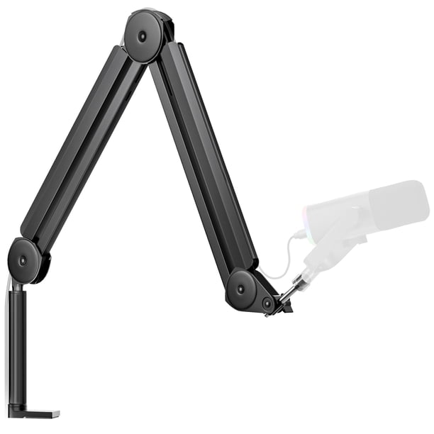 InnoGear Mic Boom Arm Soporte de micrófono Gestión de cables para Blue Yeti FIFINE AM8 K669B HyperX QuadCast S SoloCast AT2020 Shure SM7B MV7 y otros micrófonos