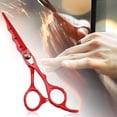 thumbnail image 5 of Unique Bargains Professional Hair Cutting Scissors Red Haircut Scissors 0.91"x0.67" Stainless Steel for Hair Cutting, 5 of 6