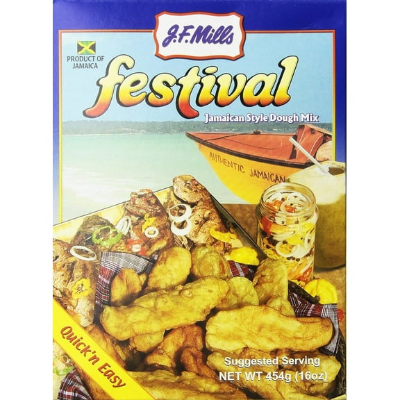 JF Mills Jamaican Festival Mix, 16oz (Pack of 1)
