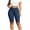 Navy, variant on Vhkiploz Plus Size Summer Bike Shorts for Women's Elastic High Waist Beach Yoga Running Shorts Solid Side Split Sporty Workout Athletic Shorts, L-5XL