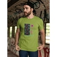 thumbnail image 2 of Groovy Techno Style Art T-Shirt Men -Image by Shutterstock, Male Small, 2 of 4