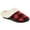 Buffalo Plaid, variant on Isotoner Women's Eco-Comfort Memory Foam Faux Fur Indoor/Outdoor Slipper (Blackberry, S(6.5-7))