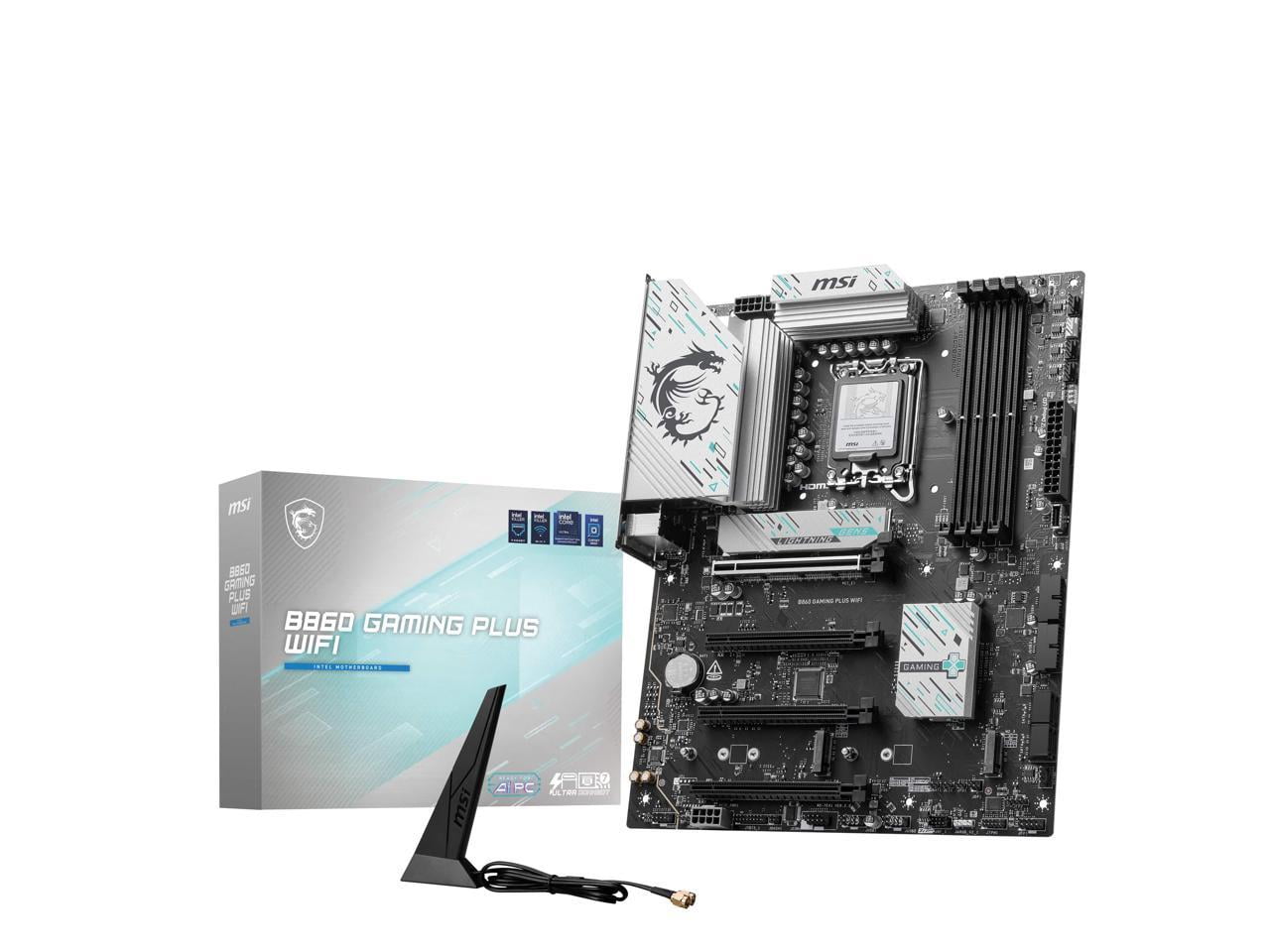 MSI B860 GAMING PLUS WIFI Gaming Desktop Motherboard - Intel B860 Chipset - Socket LGA-1851 - ATX (b860gpluswifi)