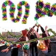 thumbnail image 3 of 2 Pcs Mardi Gras Tinsel Garland, Purple Green Gold Metallic Twist Garland Mardi Gras Hanging Decorations for Mardi Gras Carnival Party Indoor Outdoor Home Supplies, 3 of 9