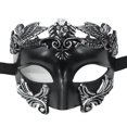 thumbnail image 2 of Uds máscara de mascarada para hombres-máscara veneciana de media cara para baile de máscaras Mardi Gras fiesta de Halloween Niuniu, 2 of 3