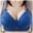 Blue, variant on SHOPESSA Promotion Bras for Women Bow Floral Bra Underwire Comfortable Push Up Bralette Straps Adjustable Underwear