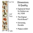 thumbnail image 3 of My Word! Welcome Leaves & Acorns Porch Board Welcome Sign & Porch Leaner for Front Porch Deck Patio or Wall - Indoor Outdoor Farmhouse Rustic Vertical Home Decor 8"x46.5", 3 of 5