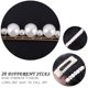 thumbnail image 5 of 20 pinzas para el pelo con perlas, pasadores para el pelo con perlas, pasadores de resina acrílica de macarrón artificial dulce, 5 of 5