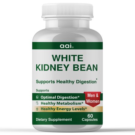 White Kidney Bean Carb Blocker Formula - Suppress Belly Fat, Appetite, Boost Energy(60 Pills) Aai Brand