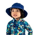 thumbnail image 3 of Jan & Jul Newborn Sun-Hat Boy, UPF 50 Protective Cotton, Adjustable (S: 0-6 months, Navy), 3 of 7
