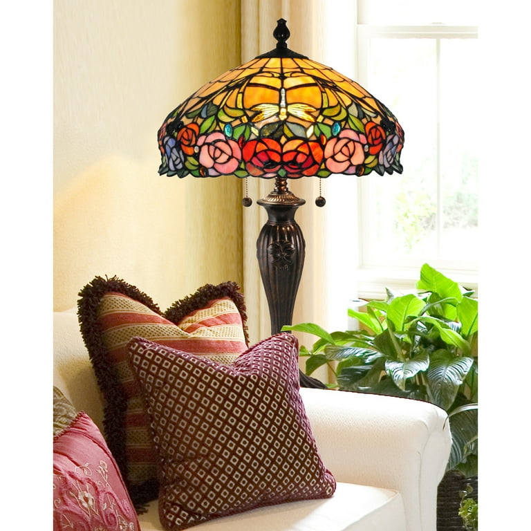 Dale Tiffany Zenia Rose Table Lamp - Walmart.com