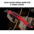 thumbnail image 3 of Guitar String Muter Fretboard Muting Strap 18cm Guitar Neck Mute Belt Punk Style String Dampener for 6 String Acoustic Guitars, 3 of 7