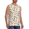 thumbnail image 2 of Fotbe Dog Faces Men's Camiseta sin Mangas Estampada para Hombres, Playera Casual para Gimnasio, Entrenamiento, Playa-XX-Large, 2 of 7