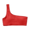 thumbnail image 4 of Bigetiay Women's Bikini Tops One Shoulder Cut-Out Bathing Suit Top Athletic Swimwear Top Only, Size L, 4 of 4