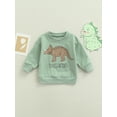 thumbnail image 2 of Kiapeise Toddler Girl Boy Sweatshirt Dinosaur Long Sleeve Sweater Pullover Top Cute Fall Winter Clothes, 2 of 8