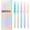 1set, variant on 5-Piece Rainbow Minimalist Press Type Quick Drying Carbon Gel Pens Set, Retractable Gel Ink Pens,Medium Tip Black Ink Roller Ball Pen,Quick Drying