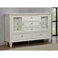 thumbnail image 2 of Sandy Beach 11-drawer Dresser Cream White, 2 of 11