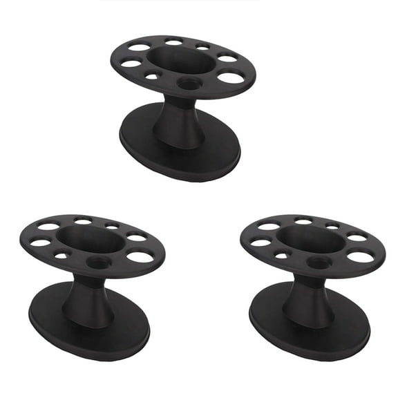 3X Hair Brush Holder Round Hair Brush Comb Holder Display Rack Hair Styling Brush Stand Hairdressing Tool Shelf