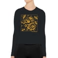thumbnail image 2 of Save the Bees Floral Design Women's Long Sleeve, 2 of 3