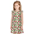 thumbnail image 1 of Balery Watermelons Camisón de princesa para niñas, pijama de algodón con mangas abullonadas, suave y bonito.-Small, 1 of 6