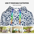 thumbnail image 4 of Haiem Seaside Primary Color for Women's Fashion Hoodies & Sweatshirts with Kangaroo Pocket,Hooded Sweatshirt with Eye-catching Drawstrings-Medium, 4 of 7