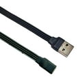 thumbnail image 3 of Flexible Flat Silicone USB to Type C Charging Cable, 90Degree Connectors for Tight Space, 480Mbps Data Cable 100cm/200cm, 3 of 5