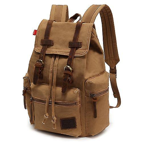 Augur 1039 Grand Sac à Dos Rétro en Toile pour Étudiant, Sac à Bandoulière pour Ordinateur Portable