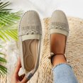 thumbnail image 2 of Chaussures Plates Femmes Bout Rond Deux Porter Bouche Peu Profonde Chic, 2 of 9