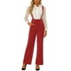 thumbnail image 2 of INSPIRAR CHIC Mono de Día de la Madre para Mujeres con Tirantes Ajustables y Pierna Ancha, Mono con Tirantes XL Rojo, 2 of 6