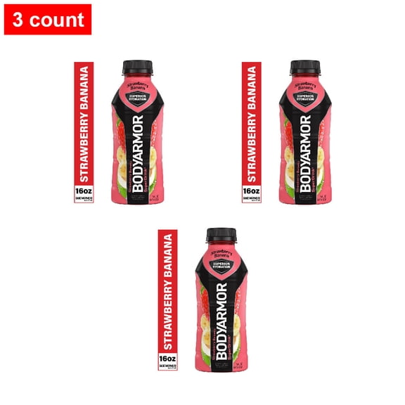 BODYARMOR Strawberry Banana Sports Drink Bottle 16 fl oz - 3 count