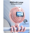 thumbnail image 2 of SWEETFULL Portable Stroller Fan with Display 4000mAh Battery Powered Mini Clip On Fan, 4-Speed Rechargeable Small Personal Cooling for Baby Car Seat Crib Travel, 2 of 7