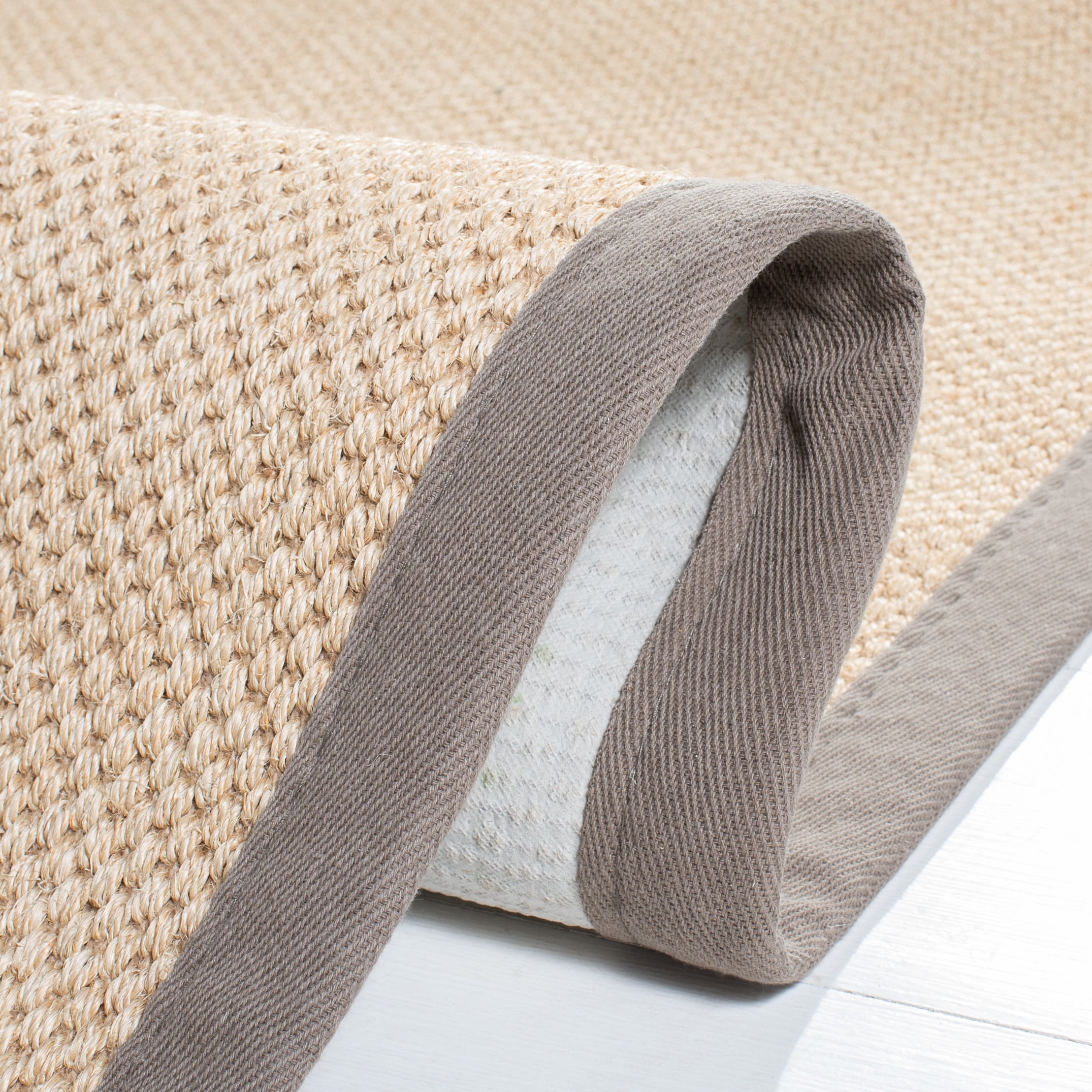 Safavieh Natural Fiber Jovana Solid Area Rug, Maize/Gray, 3' x 5'