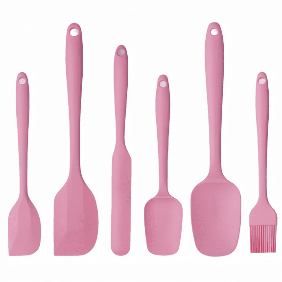 6PCS Complete  Silicone BBQ Kitchen Tool Set for All Your Cooking Needs