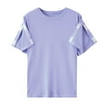 thumbnail image 5 of BloomJoy Scrubs for Women Unisex Post Shoulder Shorts Sleeve Shirts For Women With All Stick On Fasteners Recovery Tear Chemo Clothing Lace Tunic plus Ladies Tan Tops plus Size, 5 of 5