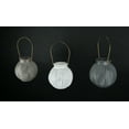 thumbnail image 2 of Things2Die4 Pink, White & Gray Textured Glass 6 inch Candle Lanterns (Set of 3), 2 of 3