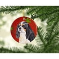 thumbnail image 2 of Carolines Treasures SC9431-CO1 Cavalier Spaniel Red and Green Snowflakes Holiday Christmas Ceramic Ornament 3 in, 2 of 2