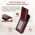 thumbnail image 3 of Funda cartera DREAMME para iPhone 17 Pro Max con RFID, color vino, 3 of 9
