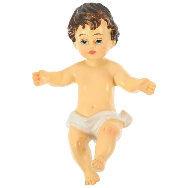 Figura de Niño Jesús, muñeco de Jesús de escritorio, decoración de mesa, muñeco de Jesús, adorno