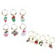 thumbnail image 2 of Round Chain Cup Charm Wine Glass Charms Multi Colored Zinc Alloy For Party Organizers And Guests 12Pcs, 2 of 5