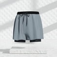 thumbnail image 1 of Bañador para hombre, antivergüenza, holgado, de secado rápido, conjunto de traje de baño tipo bóxer, pantalones de playa, equipo de natación para aguas termales, 1 of 4