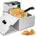 thumbnail image 1 of Deep Fryer with Basket 10L/12.7QT 1700W Electric Deep Fryers 0.7mm Thickened Stainless Steel Countertop Oil Fryer Large Capacity for Home and Commerc, 1 of 8