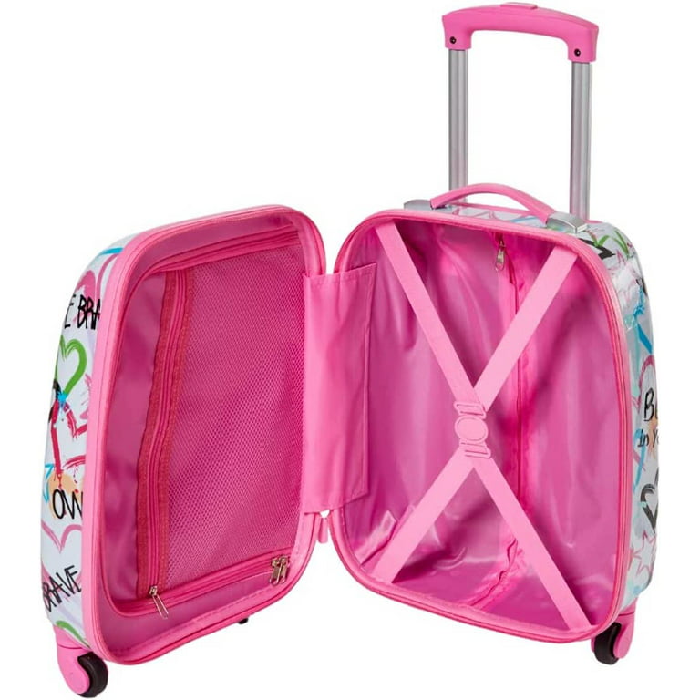 Kids Luggage Girls Suitcase Set Backpack Neck Pillow Water Bottle and  Luggage Tag 5 Pc - Walmart.com