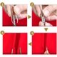 thumbnail image 3 of Pinzas para enhebrar, enhebrador de cordón elástico de acero inoxidable, pinzas para enhebrar con cordón, ayuda para enhebrar banda elástica para el hogar, tirar de cordón de cuerd, 3 of 5